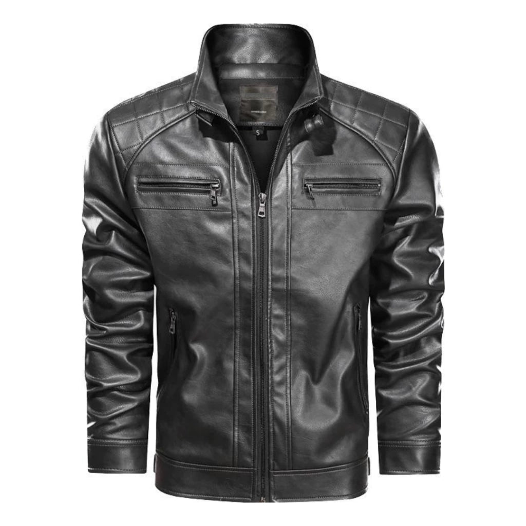 Jaqueta De Couro Ecológico Masculina Slim Premium