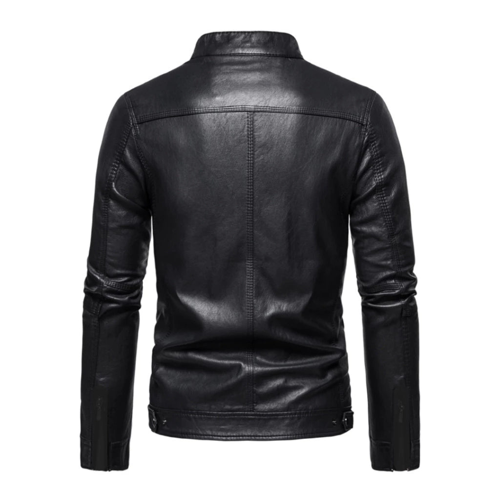 Jaqueta De Couro Ecológico Masculina Slim Premium