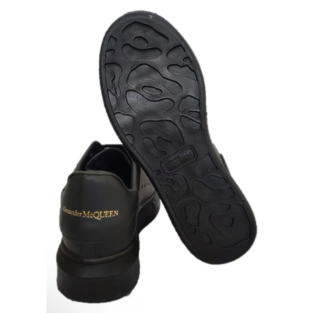 Tênis Mac Queen Couro Legítimo Premium - Preto - Elegância Lifestyle - For Men