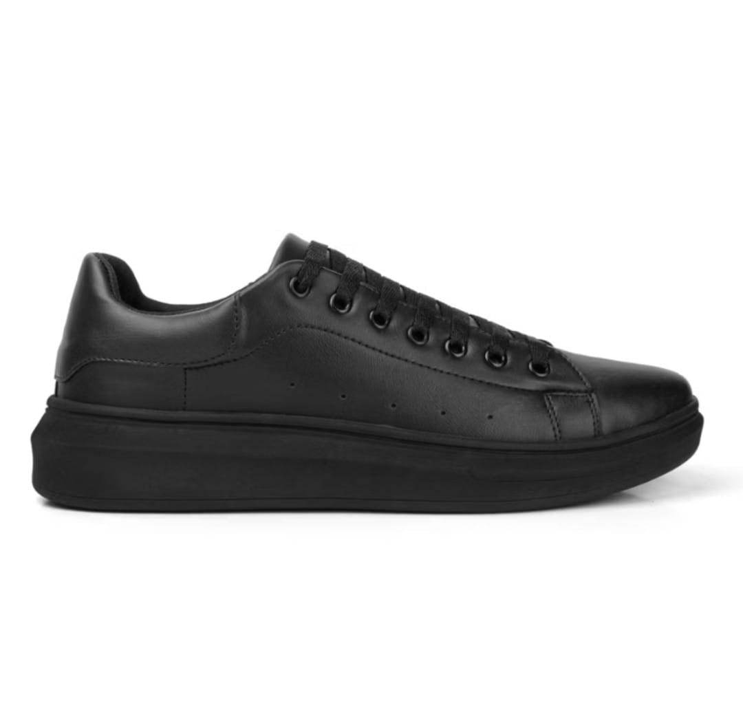Tênis Minimalista Preto - Elegância Lifestyle - For Men