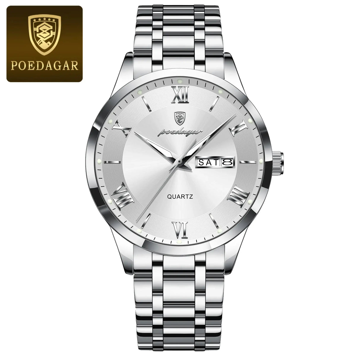 Relógio Masculino Pulseira de Aço: Premium Luxo