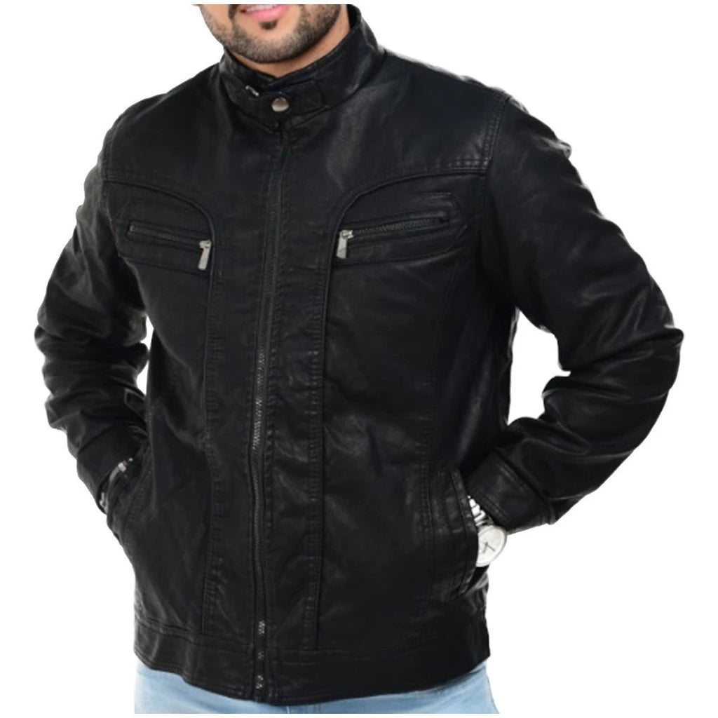 Jaqueta Masculina em Couro Sintético 100% Poliuretano